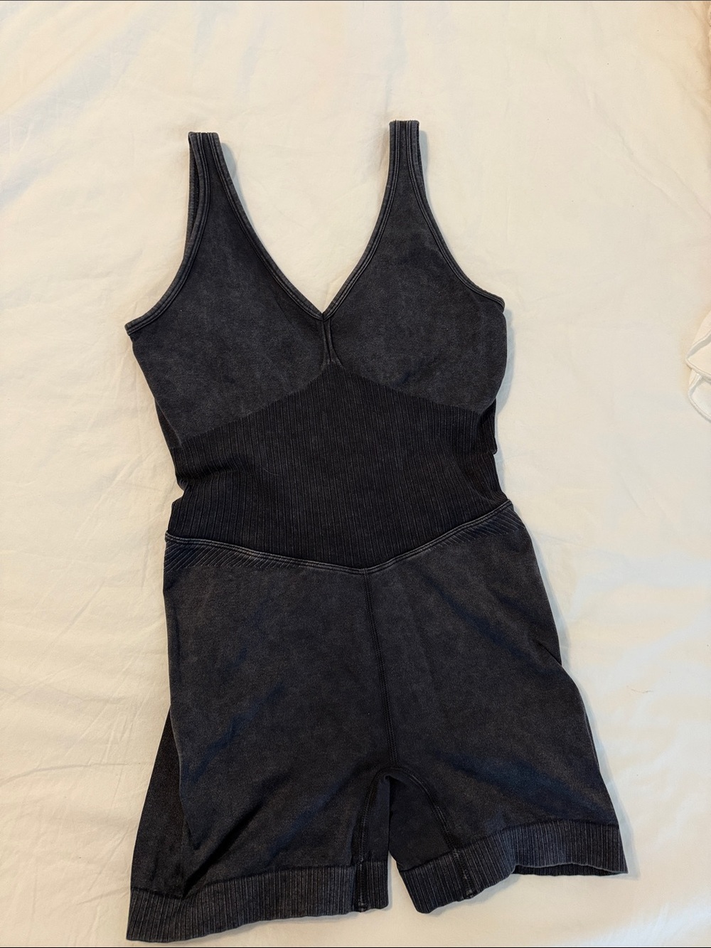 JoyLab Black V-Neck One-Piece Romper